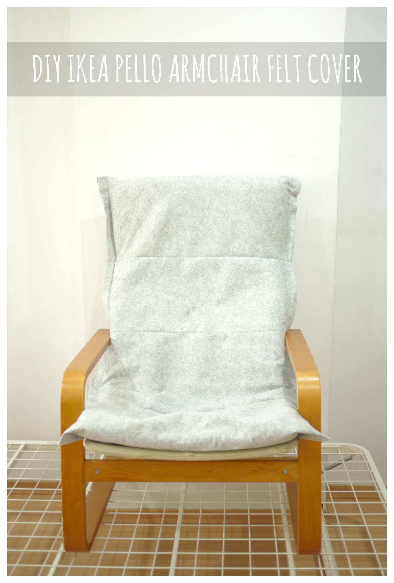 Diy Ikea Pello Poang Chair Felt Cover Mono And Co