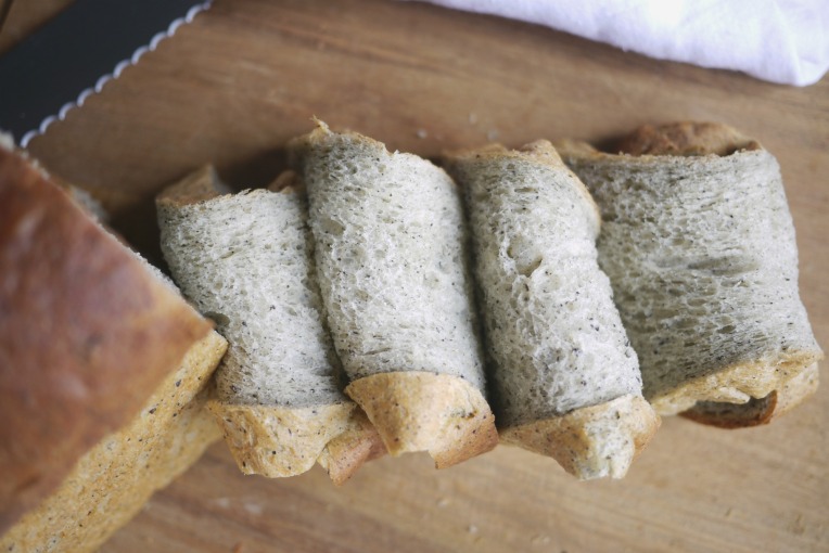 Black Sesame Potato Bread Loaf // MonoandCo
